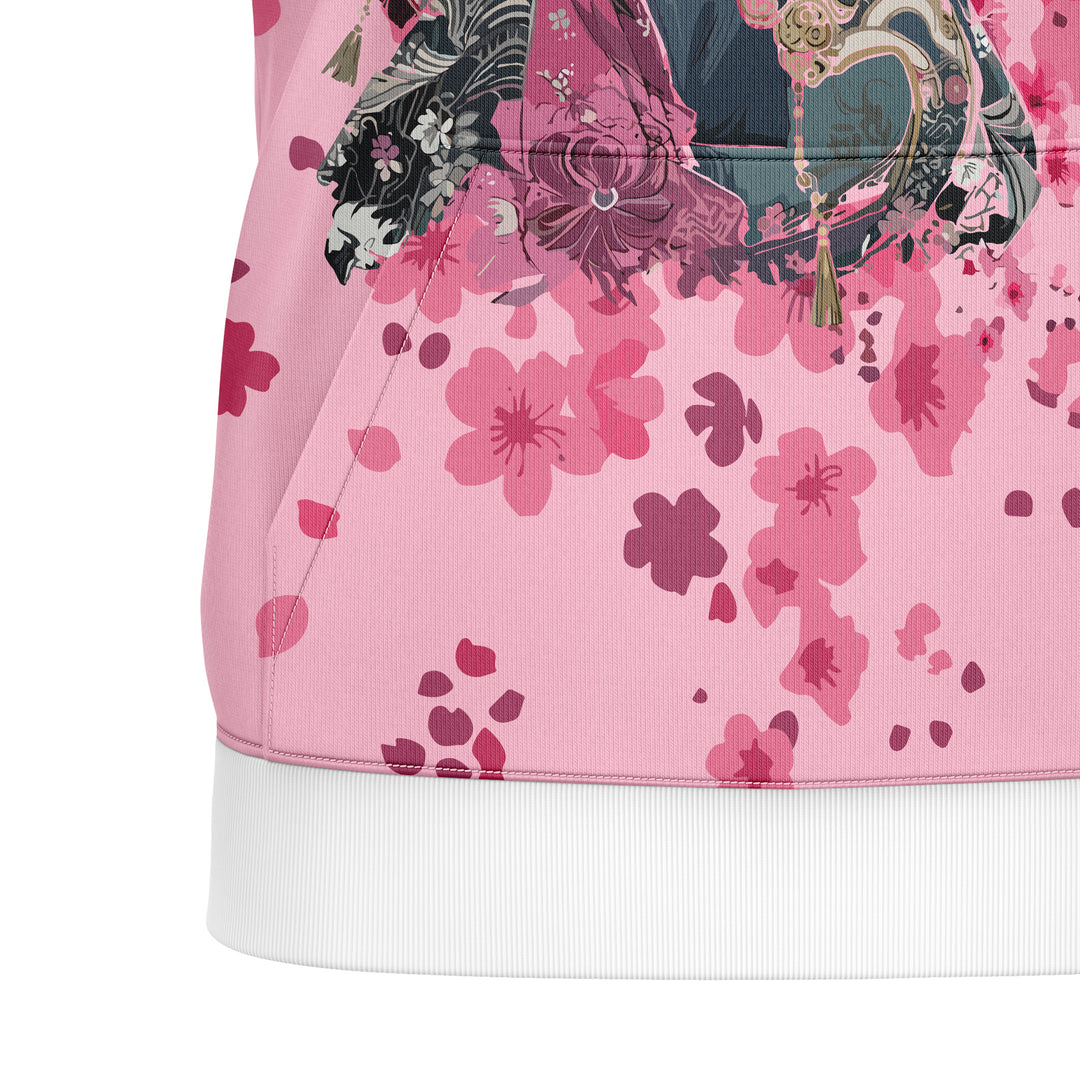 Sakura Oni Full-Print Hoodie For Men/Women
