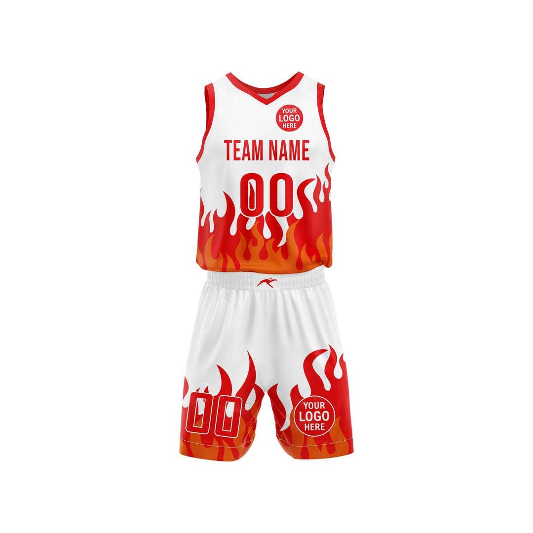 Power Flame Custom Basketball Uniform - Summo Sports