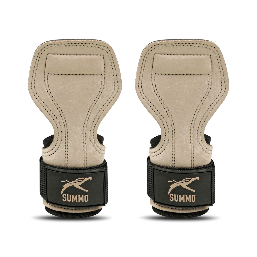 Power Grip Leather Weight Lifting Straps - Summo Sports