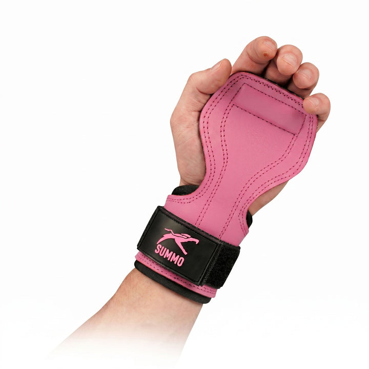 Power Grip Leather Weight Lifting Straps - Summo Sports