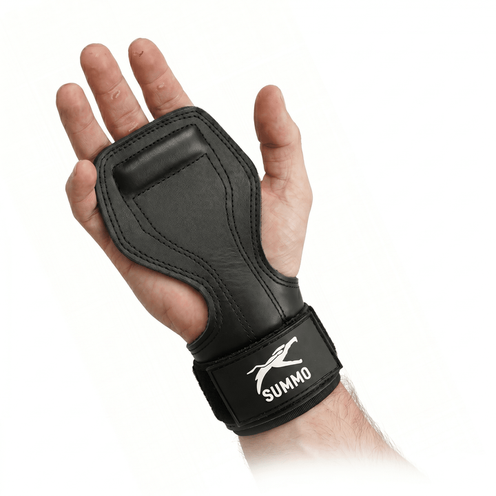 Power Grip Leather Weight Lifting Straps - Summo Sports