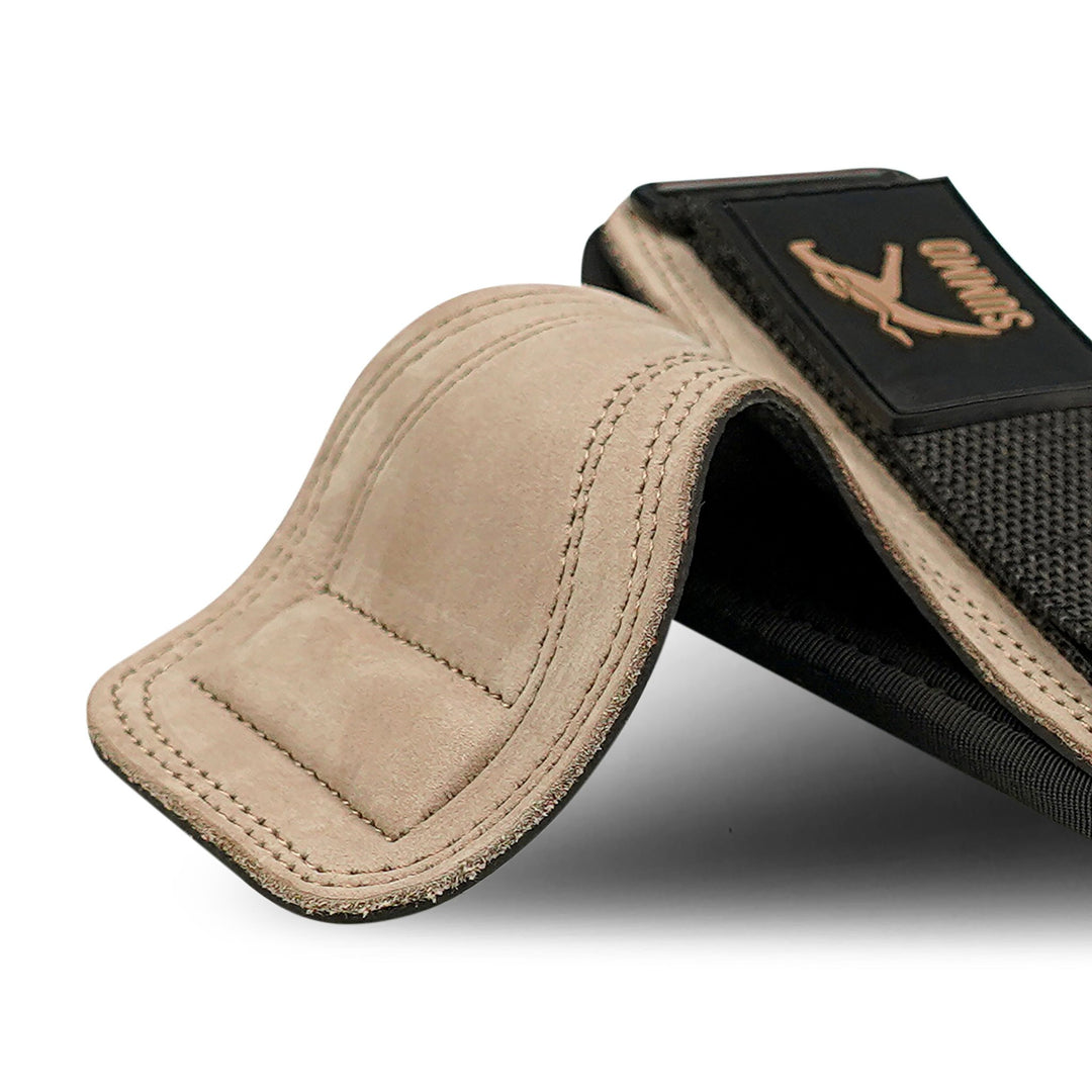 Power Grip Leather Weight Lifting Straps - Summo Sports