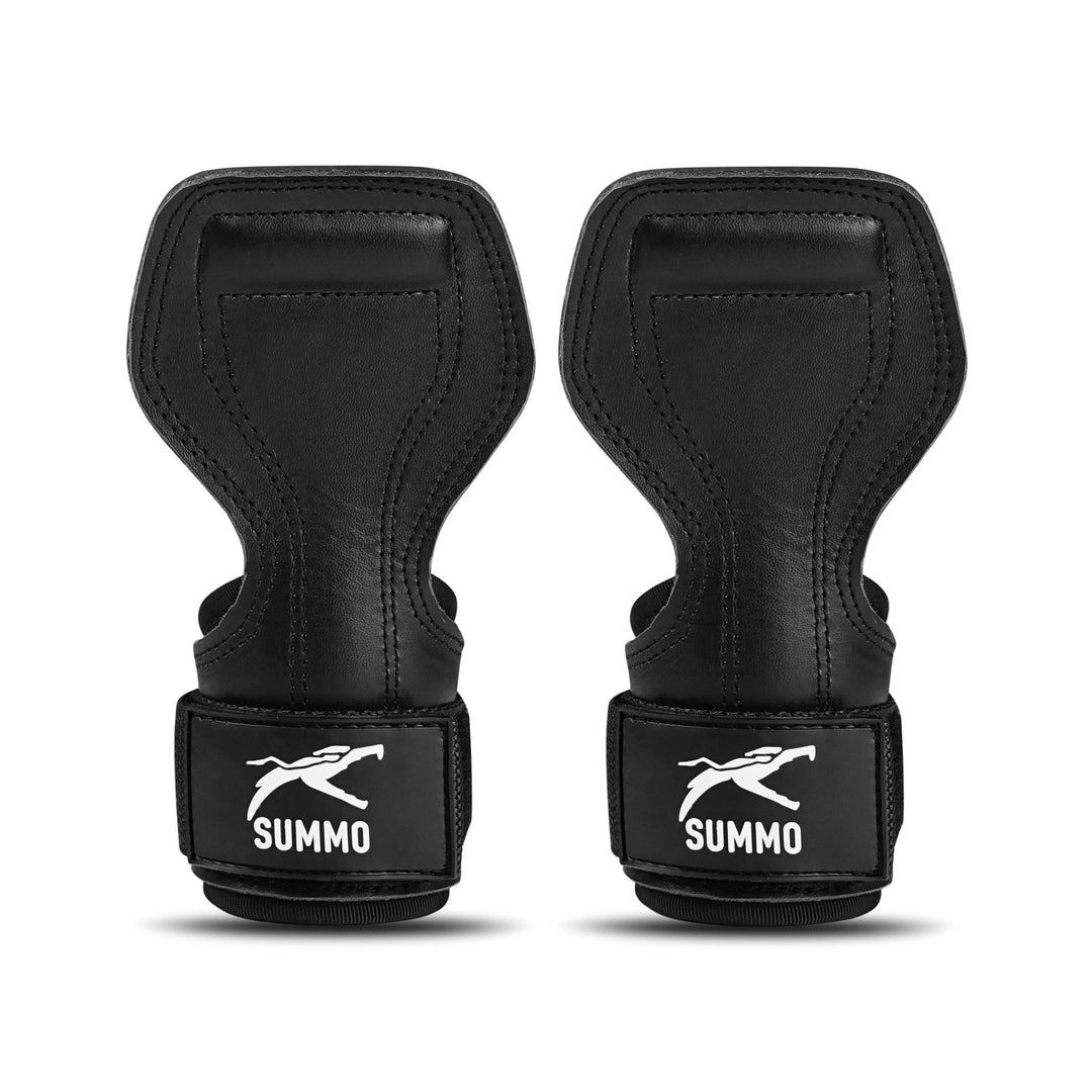 Power Grip Leather Weight Lifting Straps - Summo Sports