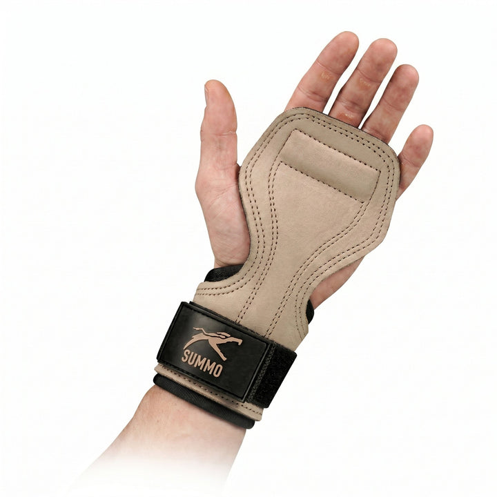 Power Grip Leather Weight Lifting Straps - Summo Sports