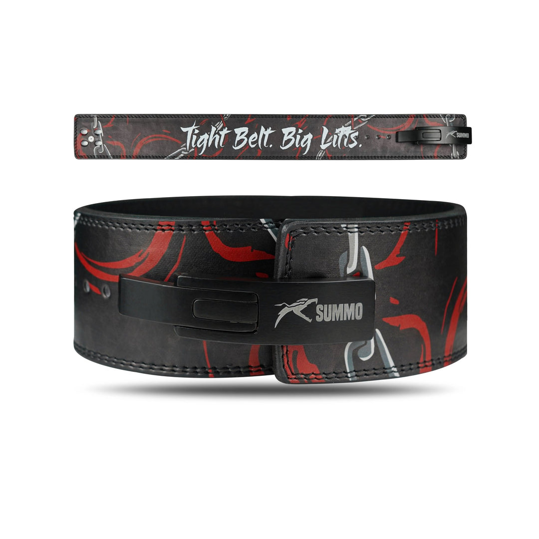 Power Lock Leather Weight Lifting Belt - Summo Sports