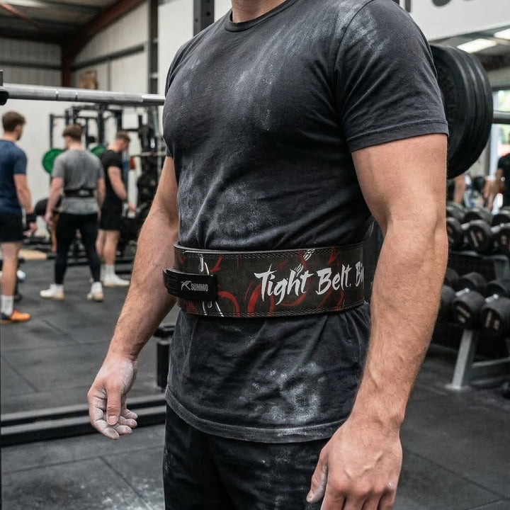 Power Lock Leather Weight Lifting Belt - Summo Sports
