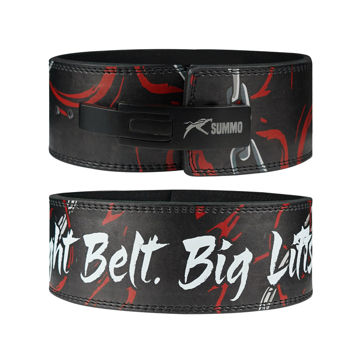 Power Lock Leather Weight Lifting Belt - Summo Sports
