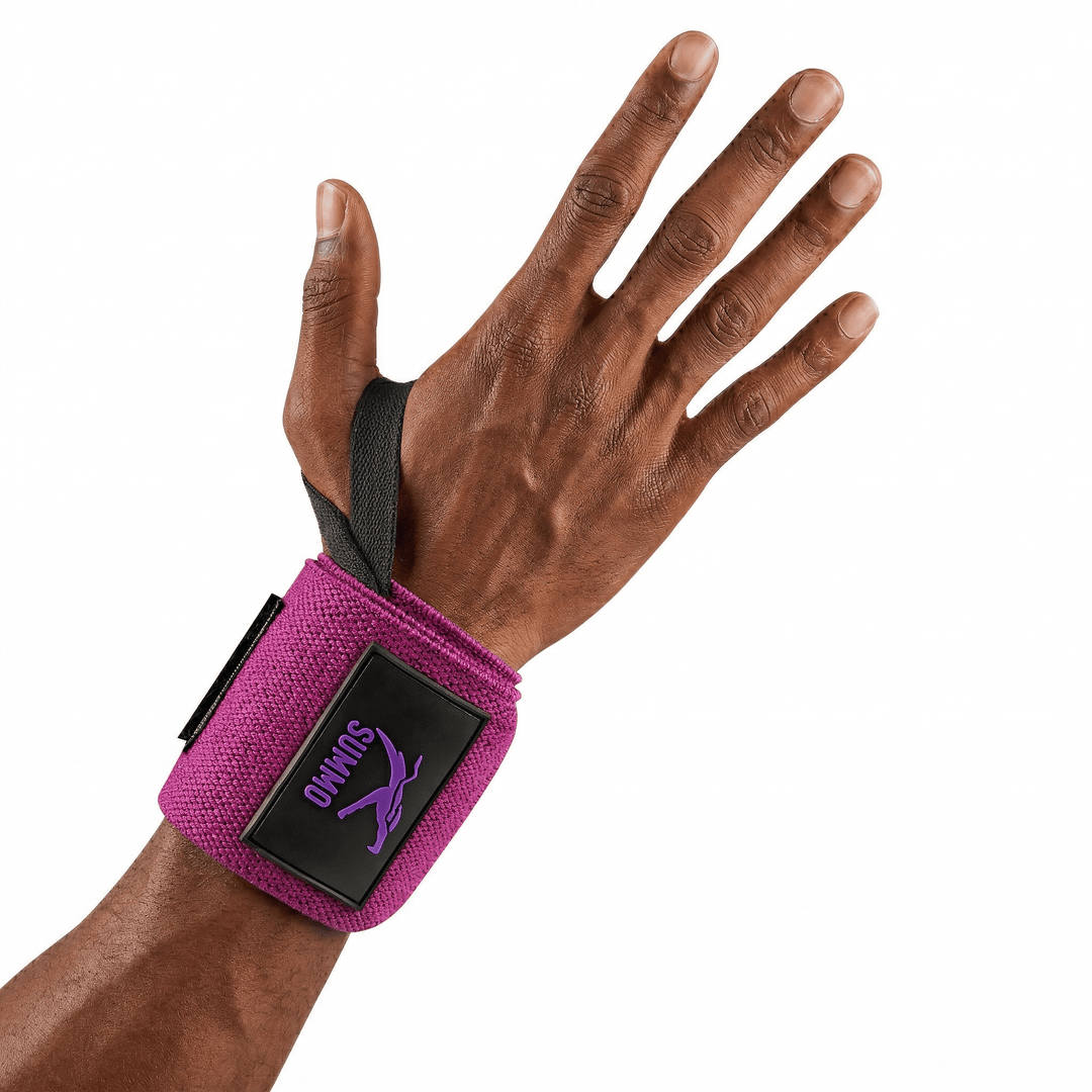 Powerlifting Wrist Wraps with Thumb Loop - Summo Sports