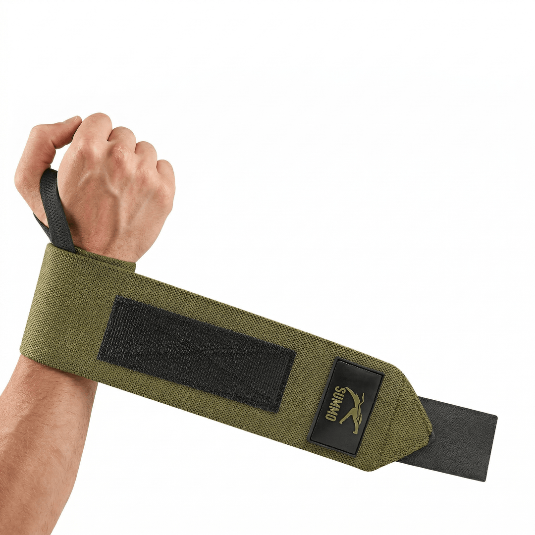 Powerlifting Wrist Wraps with Thumb Loop - Summo Sports