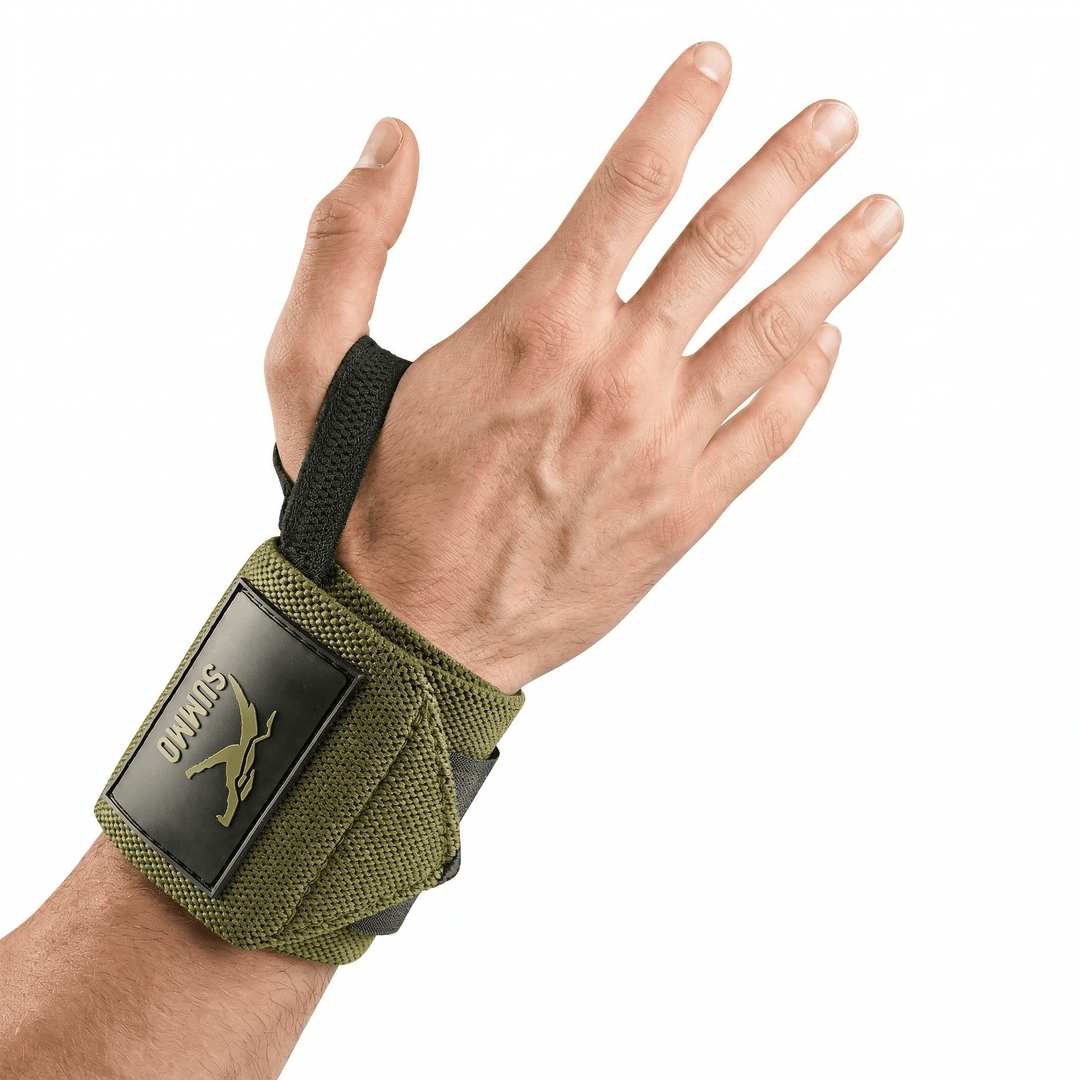 Powerlifting Wrist Wraps with Thumb Loop - Summo Sports