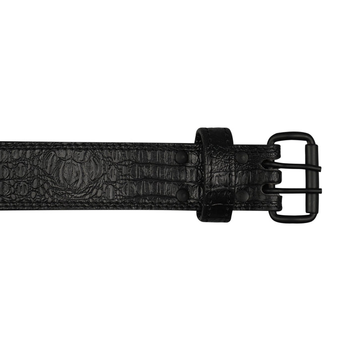 Predator Black Double Prong Leather Weightlifting Belt - Summo Sports