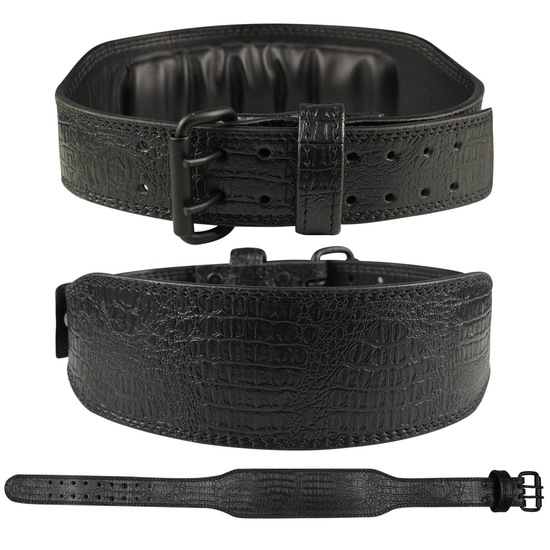 Predator Black Double Prong Leather Weightlifting Belt - Summo Sports