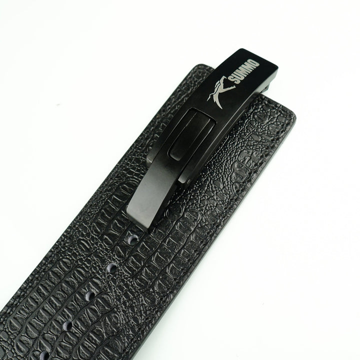Predator Black Leather Weight Lifting Belt - Summo Sports