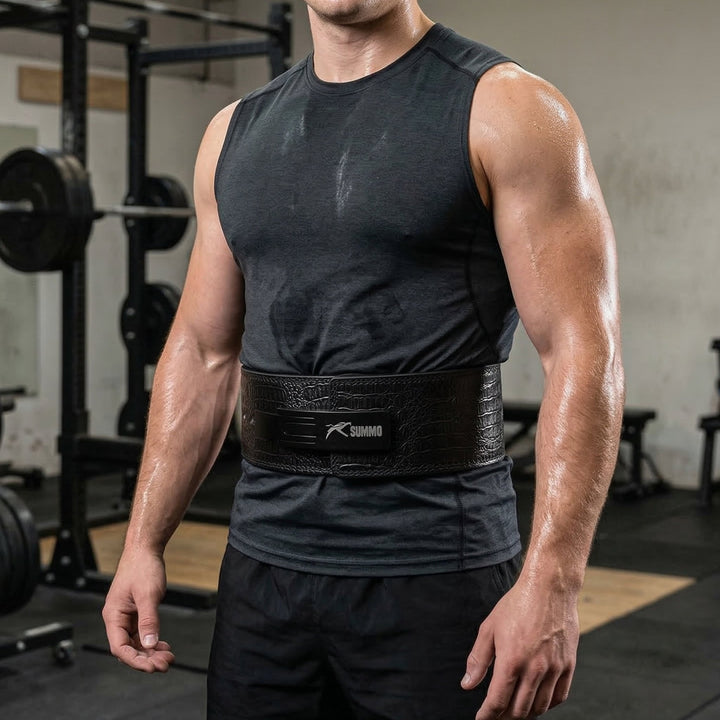 Predator Black Leather Weight Lifting Belt - Summo Sports