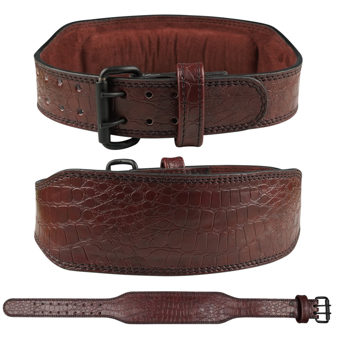 Predator Brown Double Prong Leather Weightlifting Belt - Summo Sports