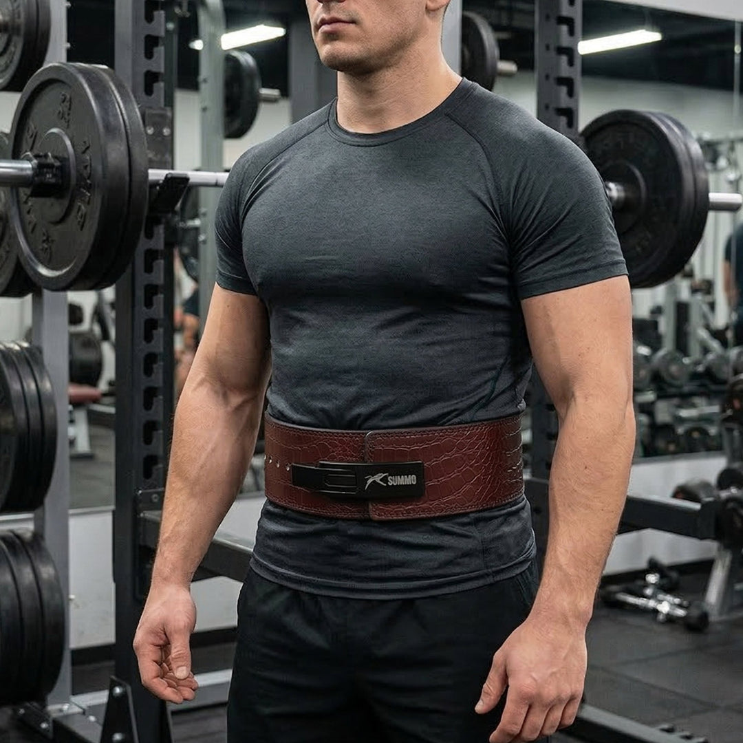 Predator Brown Leather Weight Lifting Belt - Summo Sports