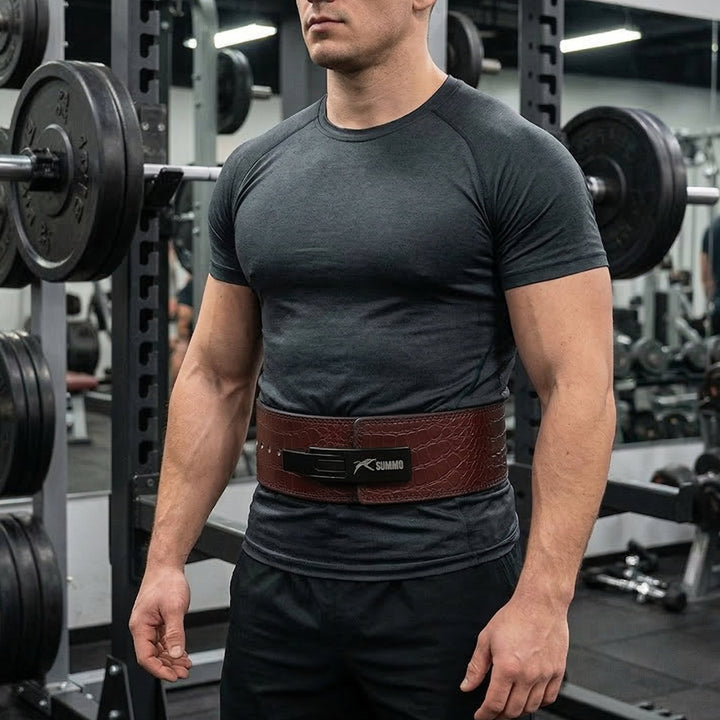 Predator Brown Leather Weight Lifting Belt - Summo Sports