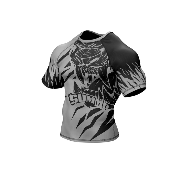 Predator Ranked Black Premium Bjj Rash Guard For Men/Women - Summo Sports