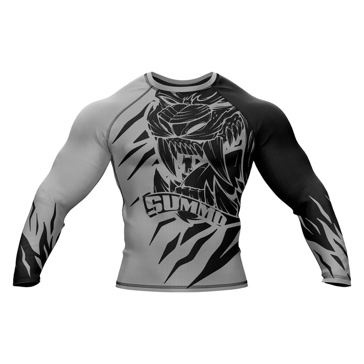 Predator Ranked Black Premium Bjj Rash Guard For Men/Women - Summo Sports