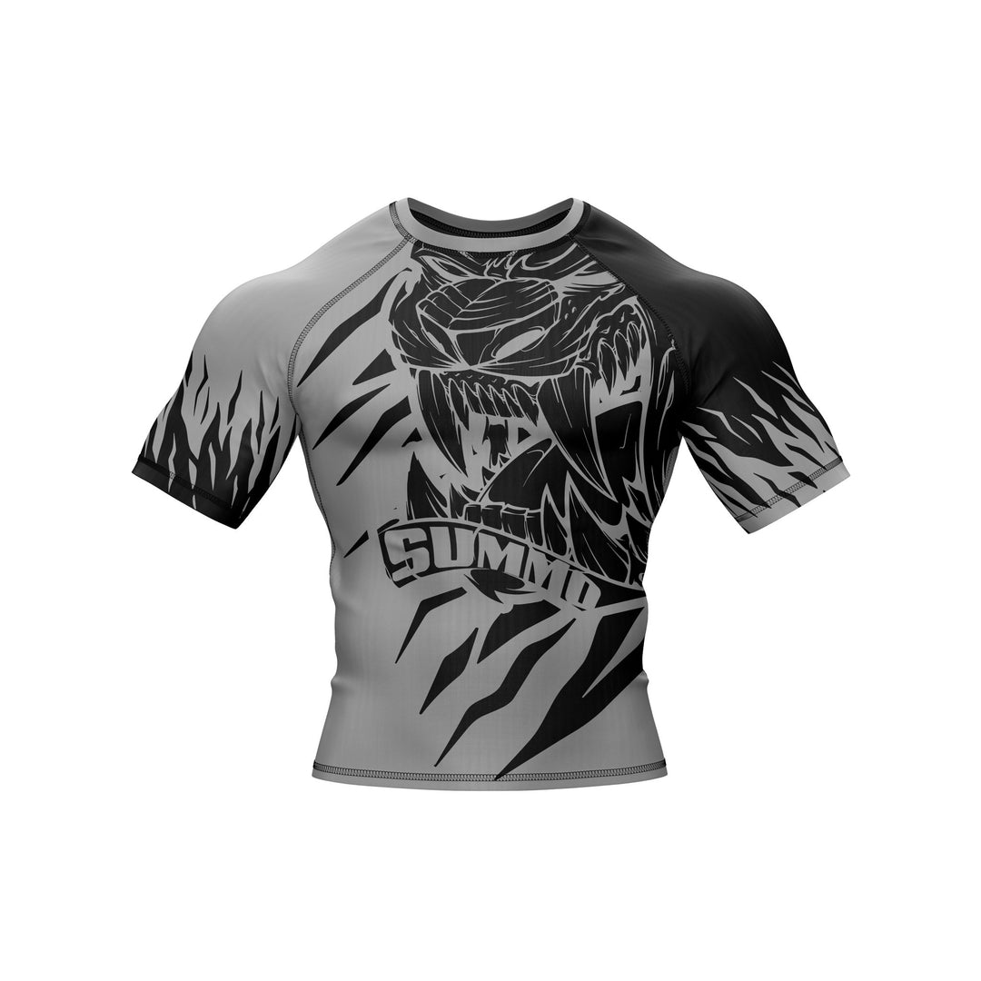 Predator Ranked Black Premium Bjj Rash Guard For Men/Women - Summo Sports