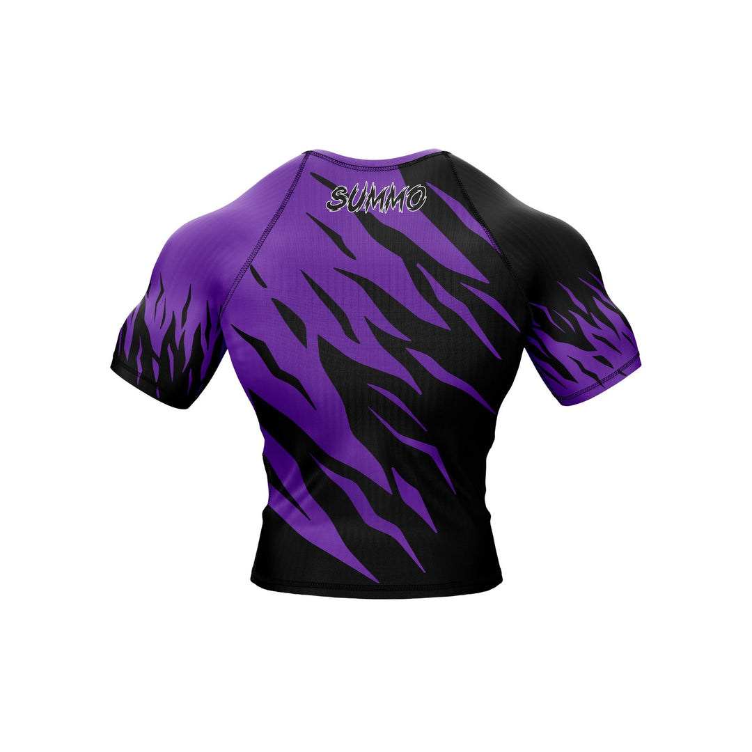 Predator Ranked Purple Premium Bjj Rash Guard For Men/Women - Summo Sports