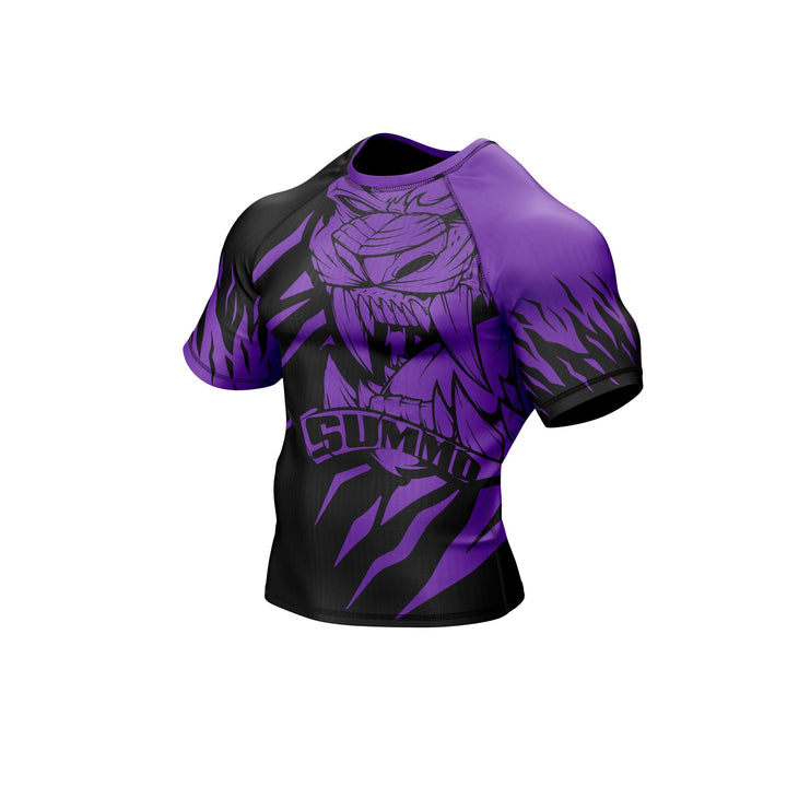 Predator Ranked Purple Premium Bjj Rash Guard For Men/Women - Summo Sports