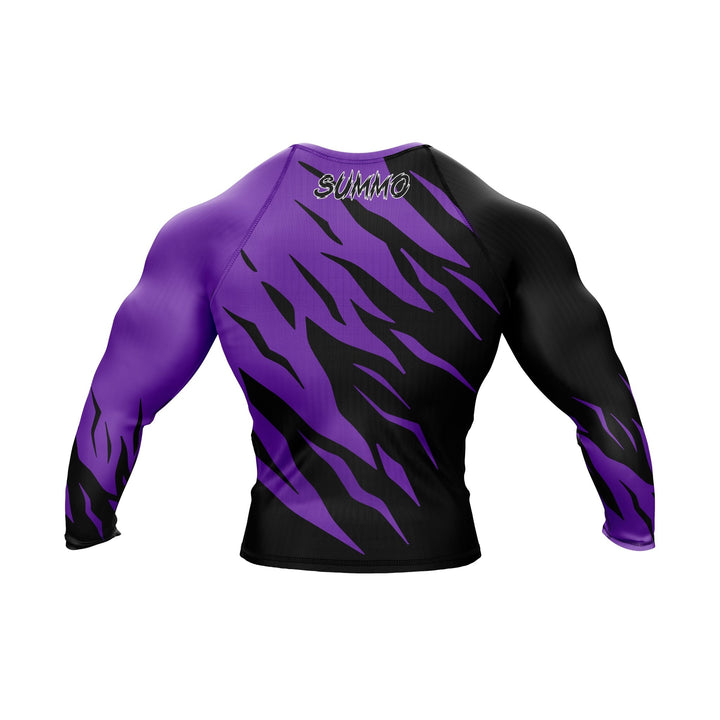 Predator Ranked Purple Premium Bjj Rash Guard For Men/Women - Summo Sports