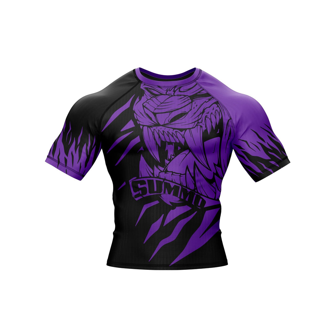 Predator Ranked Purple Premium Bjj Rash Guard For Men/Women - Summo Sports