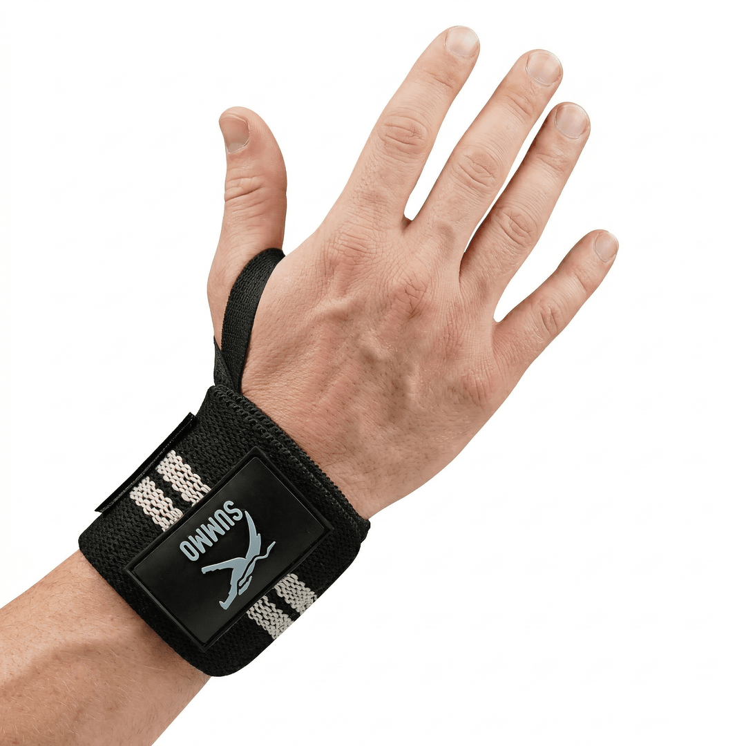 Pro Powerlifting Wrist Wraps with Thumb Loop - Summo Sports