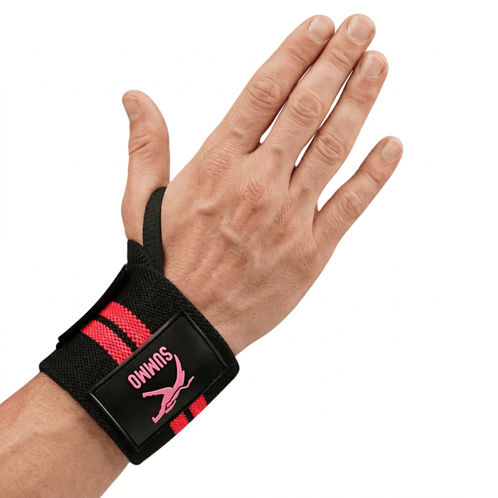 Pro Powerlifting Wrist Wraps with Thumb Loop - Summo Sports