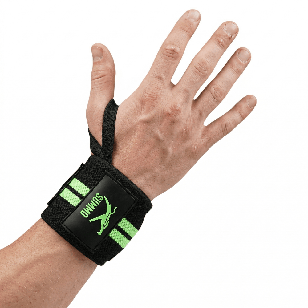 Pro Powerlifting Wrist Wraps with Thumb Loop - Summo Sports