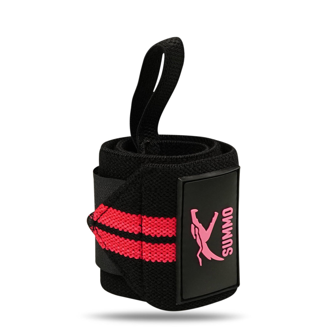 Pro Powerlifting Wrist Wraps with Thumb Loop - Summo Sports