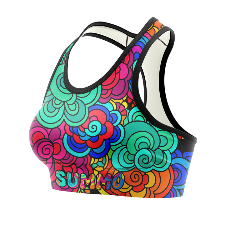Psychedelic Flow Women Sports Bra - Summo Sports
