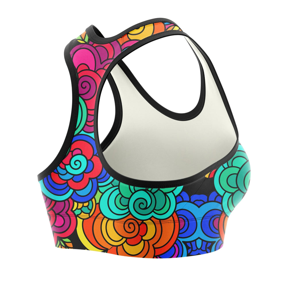 Psychedelic Flow Women Sports Bra - Summo Sports