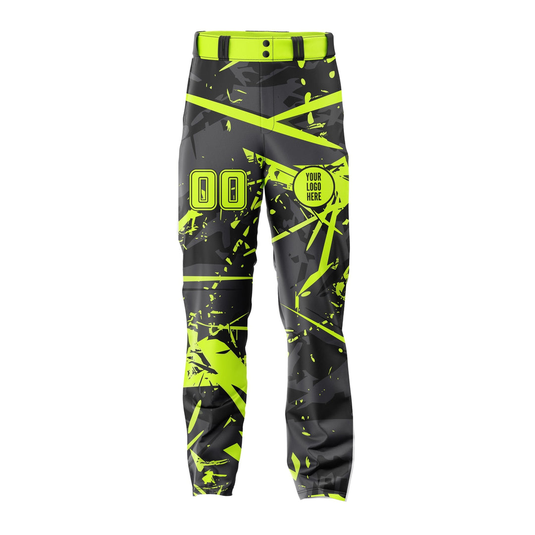 Radioactive Fracture Custom Baseball Uniform - Summo Sports