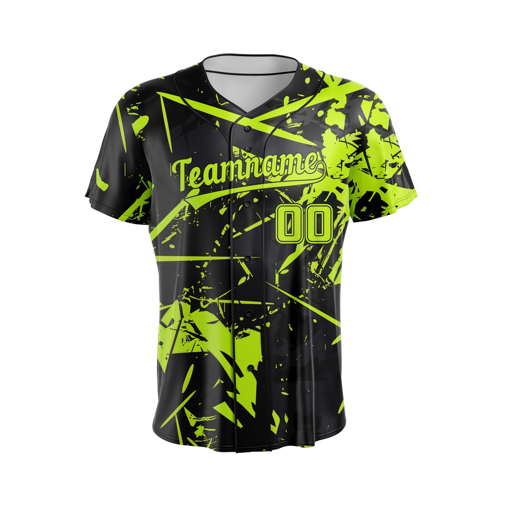 Radioactive Fracture Custom Baseball Uniform - Summo Sports