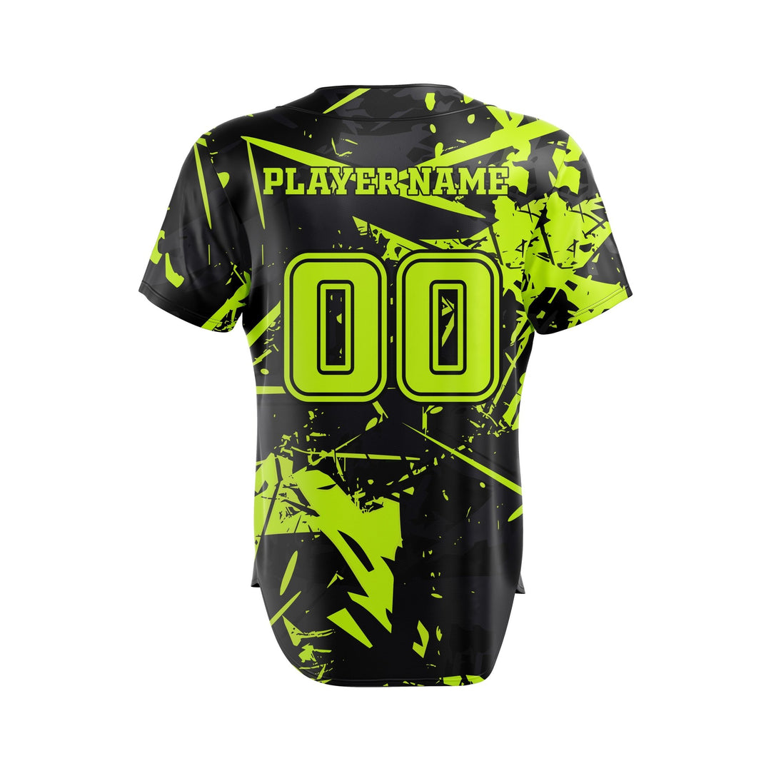 Radioactive Fracture Custom Baseball Uniform - Summo Sports