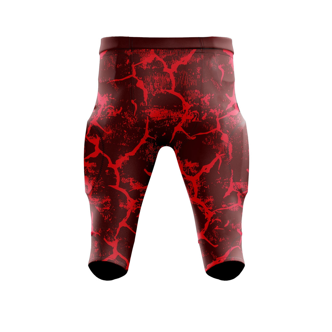 Red Fracture American Football Pants - Summo Sports