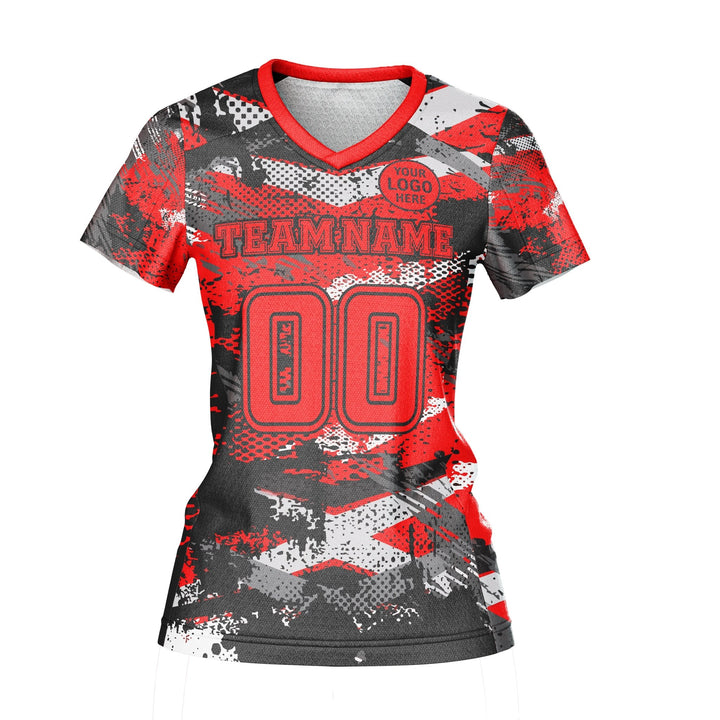 Red Hazard Custom Volleyball Jersey - Summo Sports