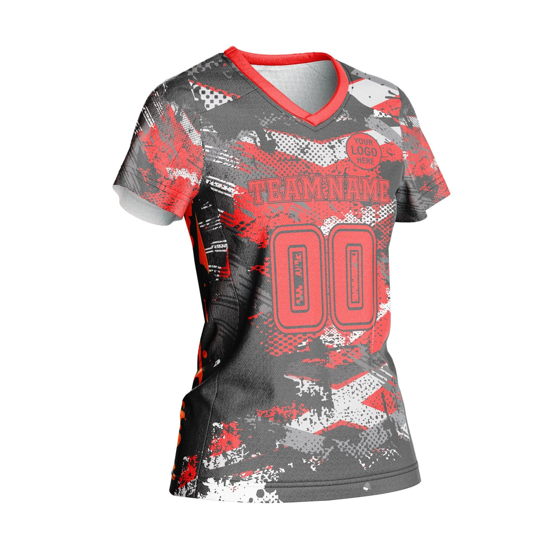 Red Hazard Custom Volleyball Jersey - Summo Sports