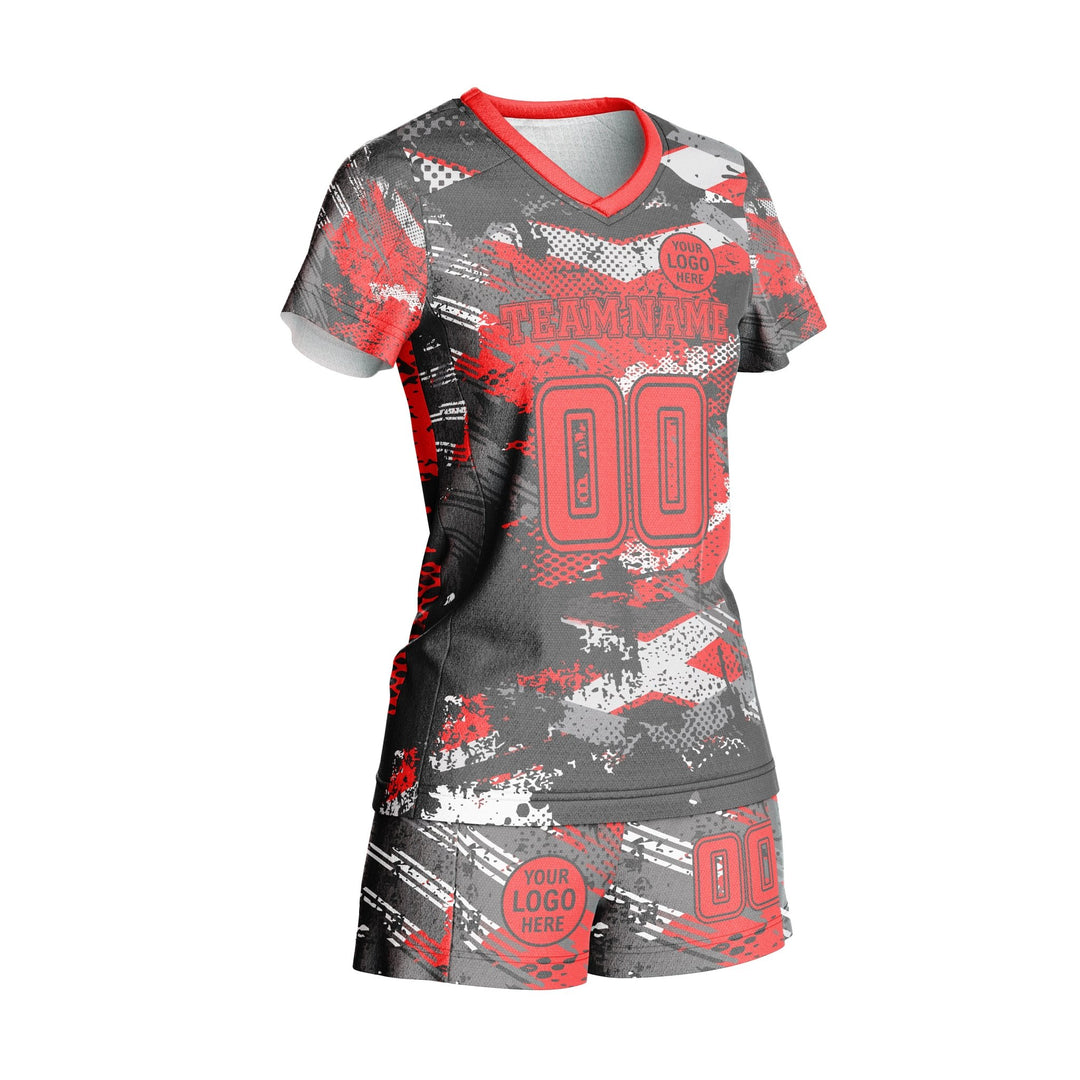 Red Hazard Custom Volleyball Uniform - Summo Sports