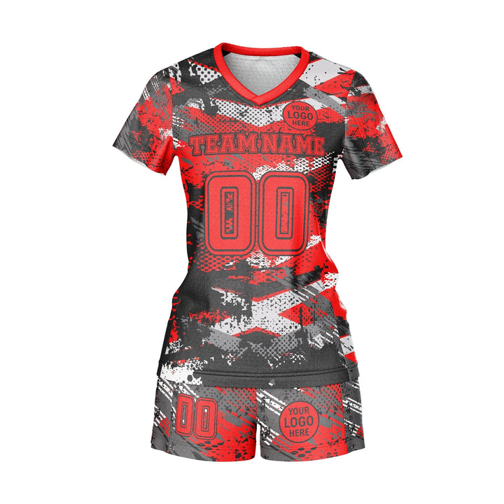 Red Hazard Custom Volleyball Uniform - Summo Sports