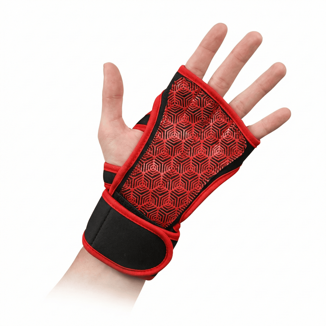 Red Hex - Traction Weightlifting Grips - Summo Sports