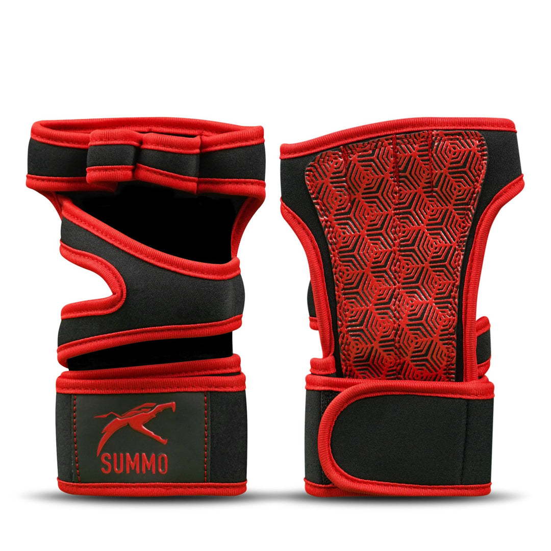 Red Hex - Traction Weightlifting Grips - Summo Sports