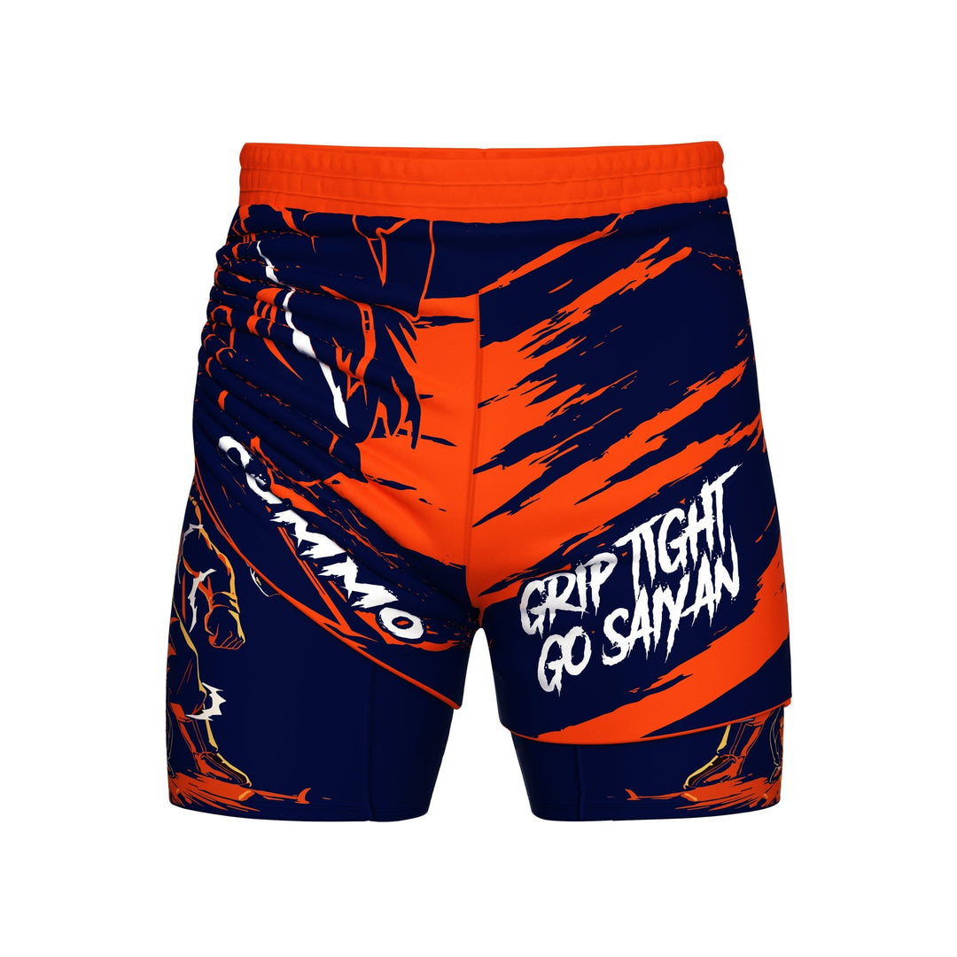 Saiyan Grip 2 In One Training Shorts - Summo Sports