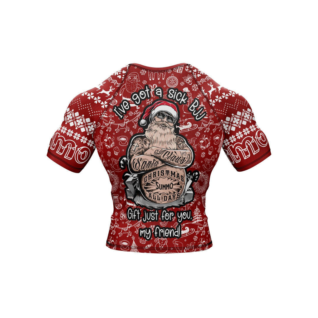 Santa Choke Premium Bjj Rash Guard For Men/Women - Summo Sports