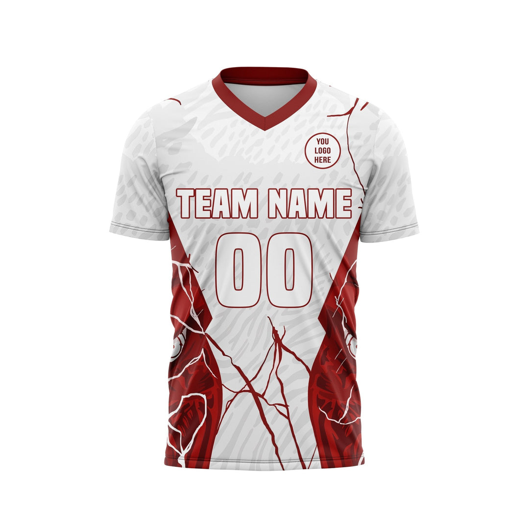 Scarlet Shatter Custom Soccer Jersey - Summo Sports