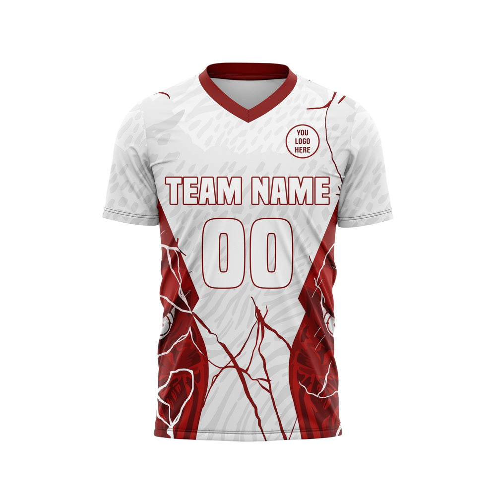 Scarlet Shatter Custom Soccer Uniform - Summo Sports