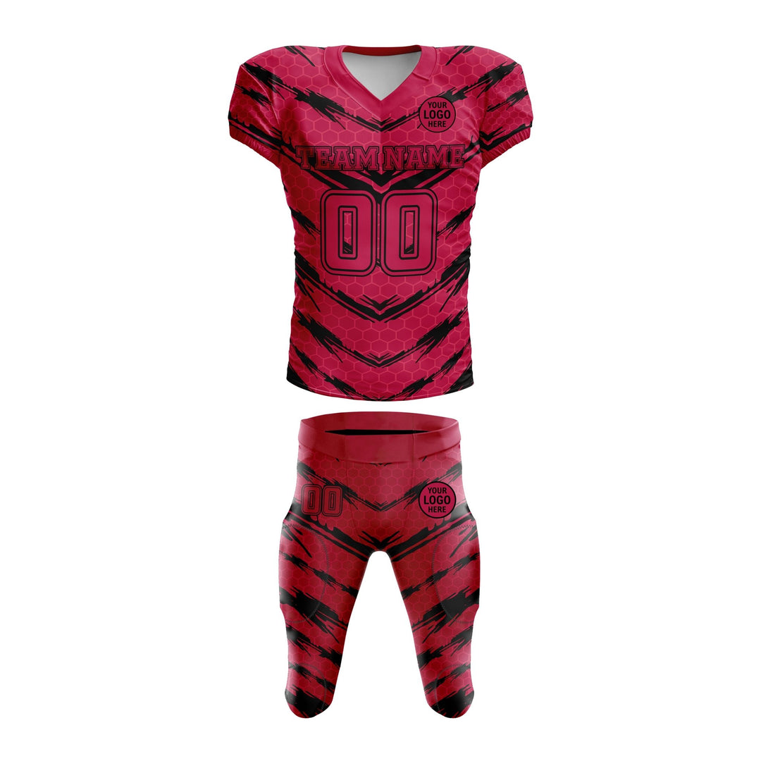 Scarlet Slash American Football Uniform - Summo Sports