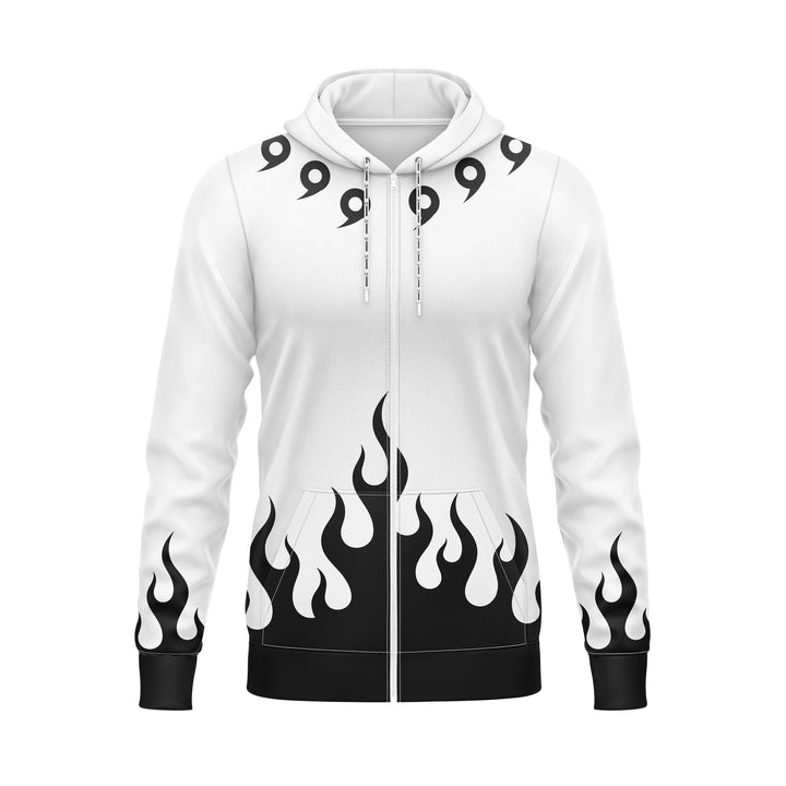 Shadow Flame Full - Print Zipper Hoodie For Men/Women - Summo Sports